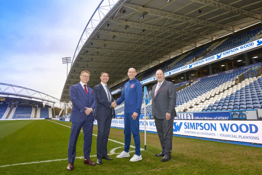 Simpson Wood become new Associate Partner at Huddersfield Town